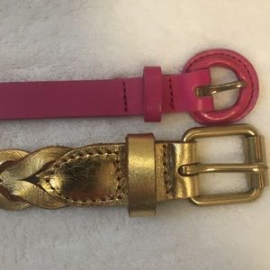 Bundle of 2 J.Crew Leather Belts